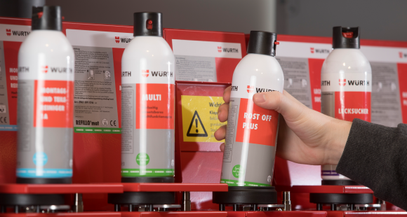 Spraydosen automatisiert wiederbefüllen - REFILLO®mat Spraydosen automatisiert wiederbefüllen
