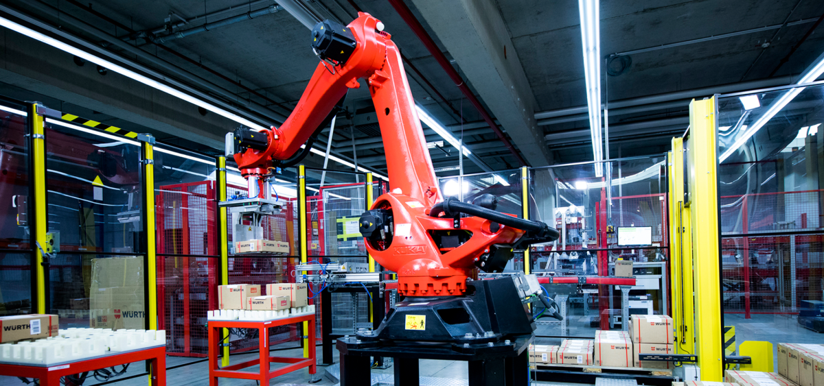 Automation through the use of robotics